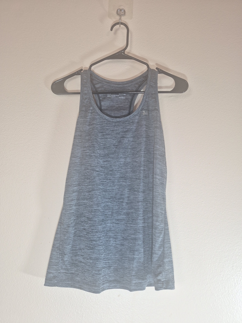 Under Armour Heathered Light Gray Racerback Tank